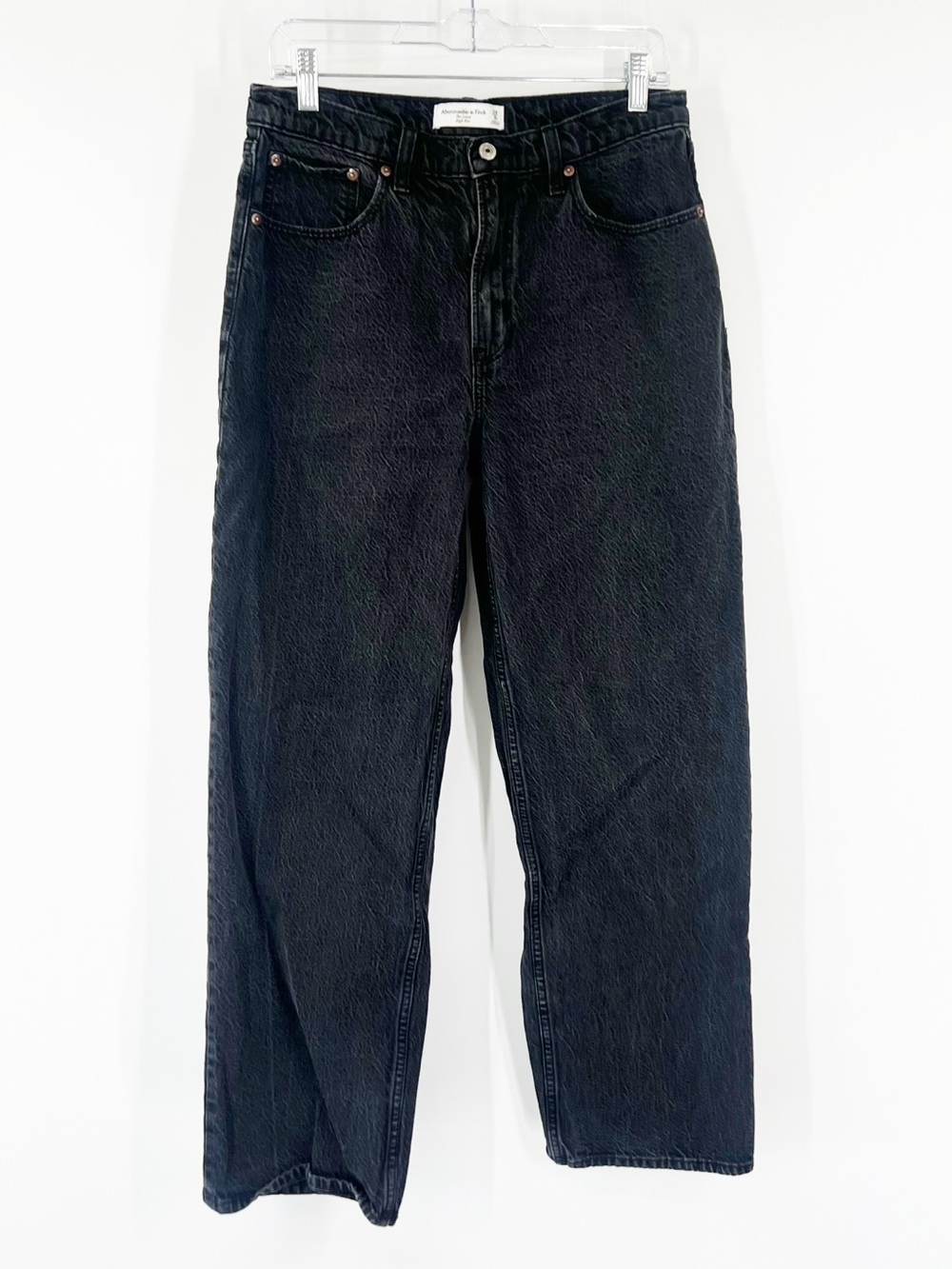 Abercrombie & Fitch The Loose Jeans High Rise Black